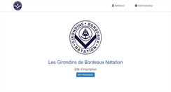 Desktop Screenshot of girondins-natation.info