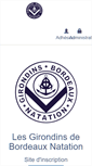 Mobile Screenshot of girondins-natation.info