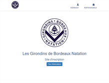 Tablet Screenshot of girondins-natation.info